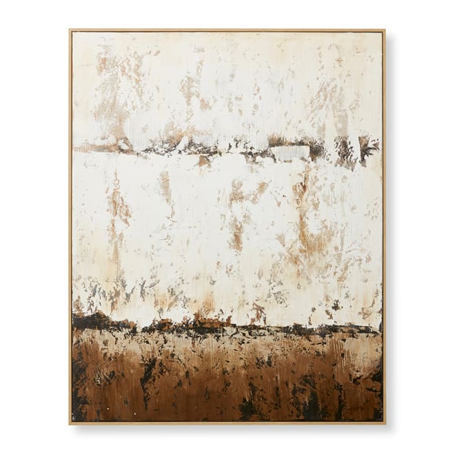 Muse on Muse Hand Painted Wall - Beige Brown, 150cm (H)