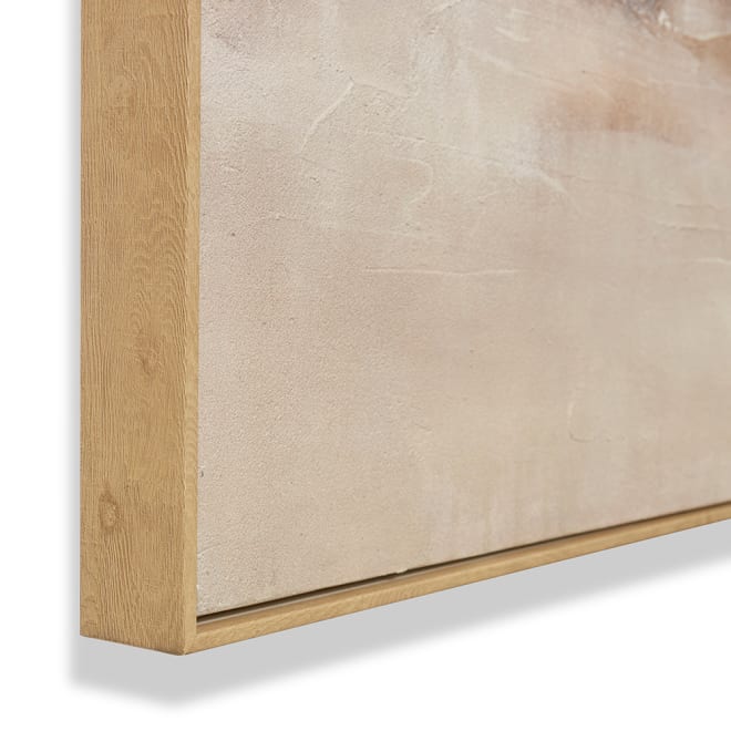 Mosa Hand Painted Wall Art - Brown Black, 120cm (H)