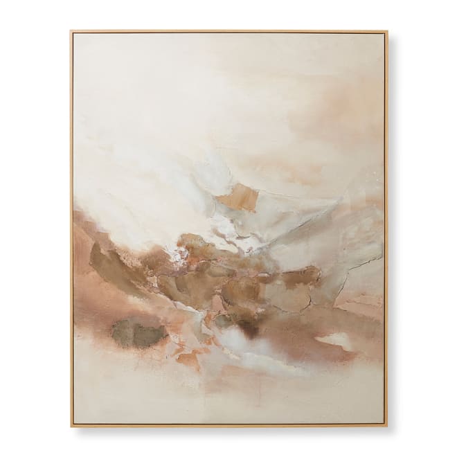 Dreamscape Hand Painted Wall A - Cream Brown, 150cm (H)