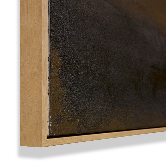 Noir Panorama Hand Painted Wal - Brown, 150cm (H)
