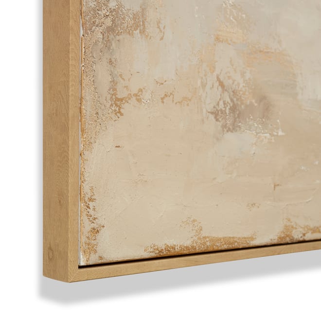 Monsoon Hand Painted Wall Art - Beige, 150cm (H)