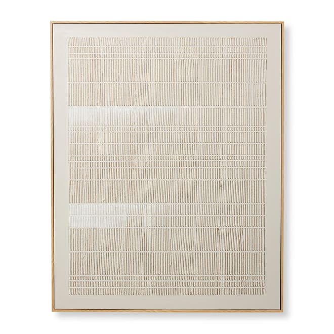 Ruguru Hand Painted Wall Art - Beige, 150cm (H)