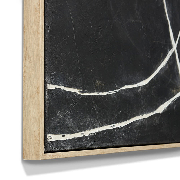 Olanna Hand Painted Wall Art - Black, 150cm (H)