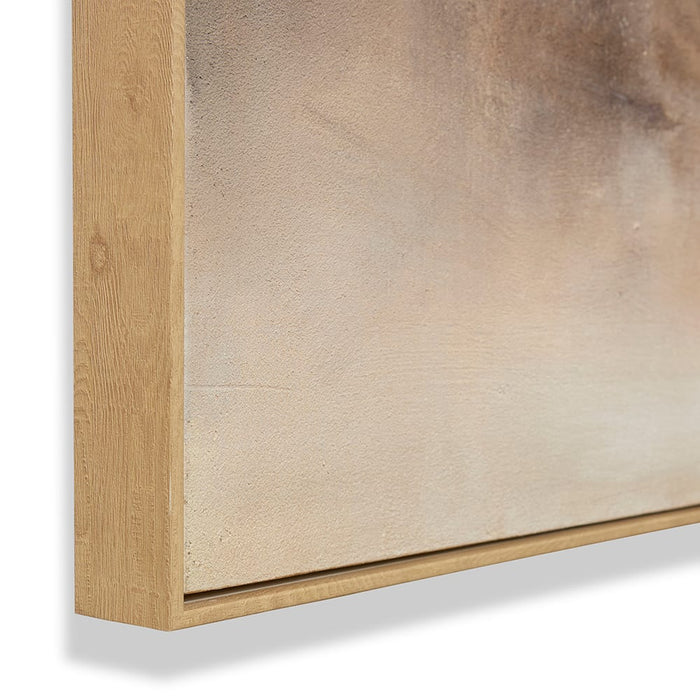 Rocio Hand Painted Wall Art - Beige Brown, 120cm (H)