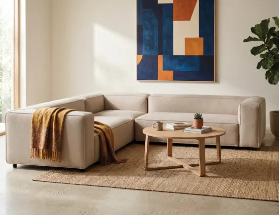 Nolia Modular Sofa - Corner - Beige, 104cm W