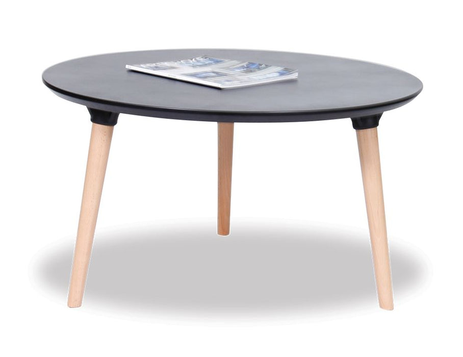 Massa Coffee Table - 80cm - Black - Natural