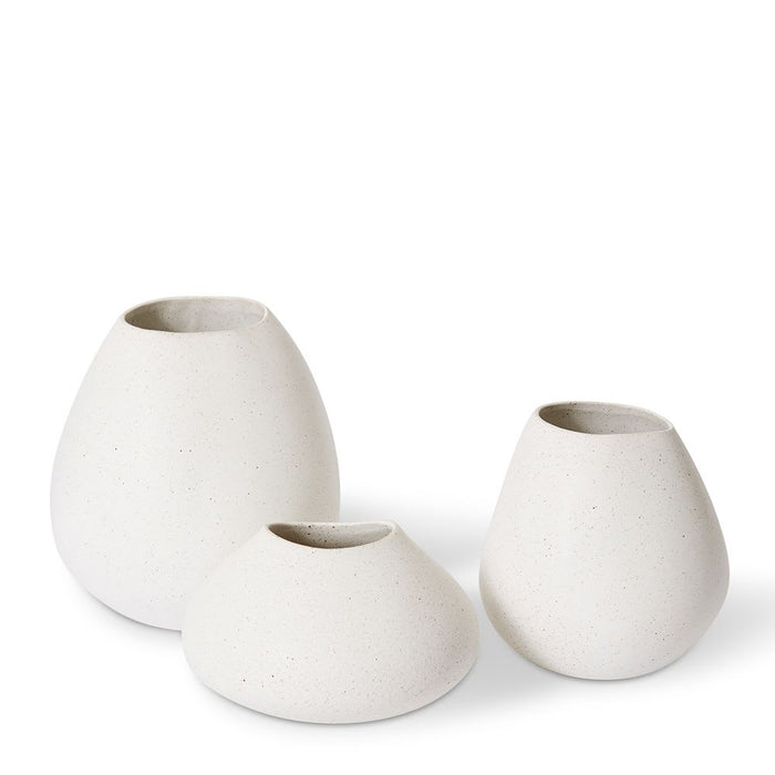 Matias Pod Vase - Sandy White, 14cm (H)