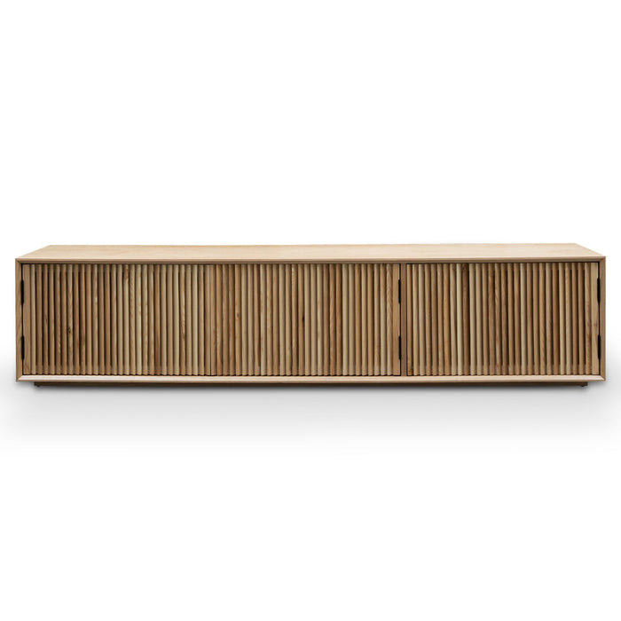 Calibre Furniture Dahlia 2m Wooden TV Entertainment Unit - Natural Ash