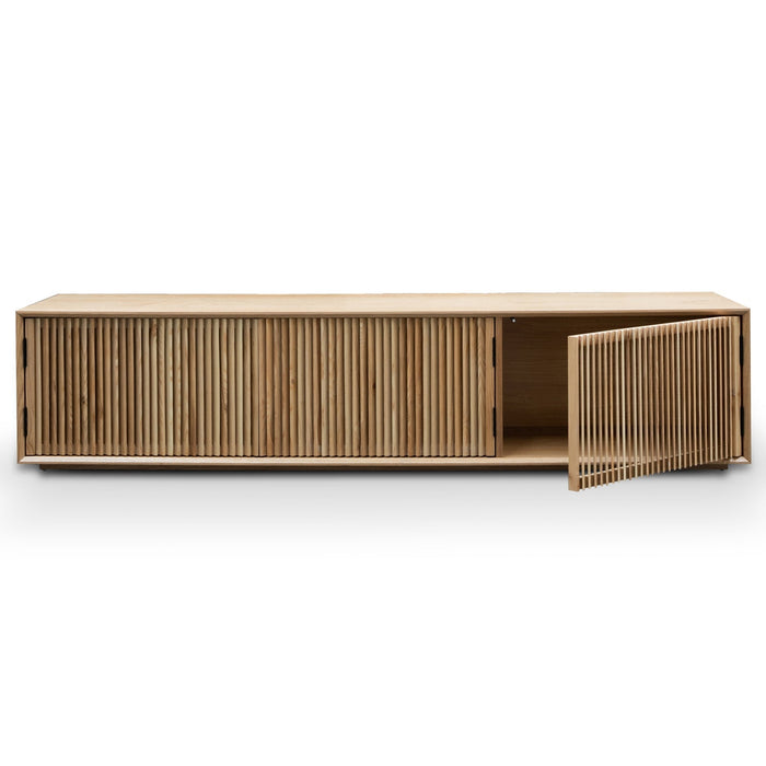 Calibre Furniture Dahlia 2m Wooden TV Entertainment Unit - Natural Ash