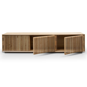 Calibre Furniture Dahlia 2m Wooden TV Entertainment Unit - Natural Ash