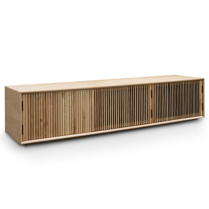 Calibre Furniture Dahlia 2m Wooden TV Entertainment Unit - Natural Ash