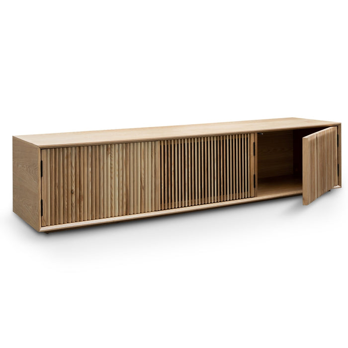 Calibre Furniture Dahlia 2m Wooden TV Entertainment Unit - Natural Ash