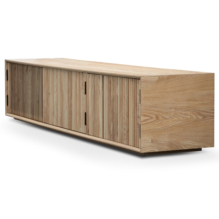 Calibre Furniture Dahlia 2m Wooden TV Entertainment Unit - Natural Ash