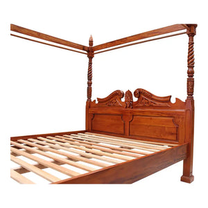 Hudson Furniture Queen Anne Four Poster Bed - Queen Size