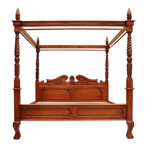 Hudson Furniture Queen Anne Four Poster Bed - Queen Size