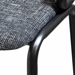 Calibre Furniture Florine Fabric Bar Stool - Black Legs