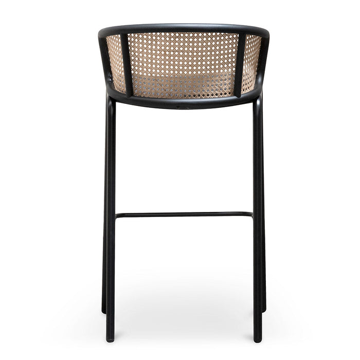 Calibre Furniture Florine Fabric Bar Stool - Black Legs