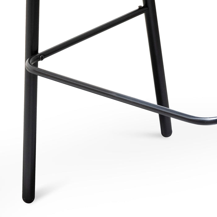 Calibre Furniture Florine Fabric Bar Stool - Black Legs