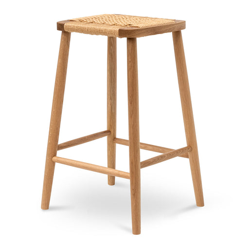 Calibre Furniture Crawford 65cm Rattan Bar Stool - Natural