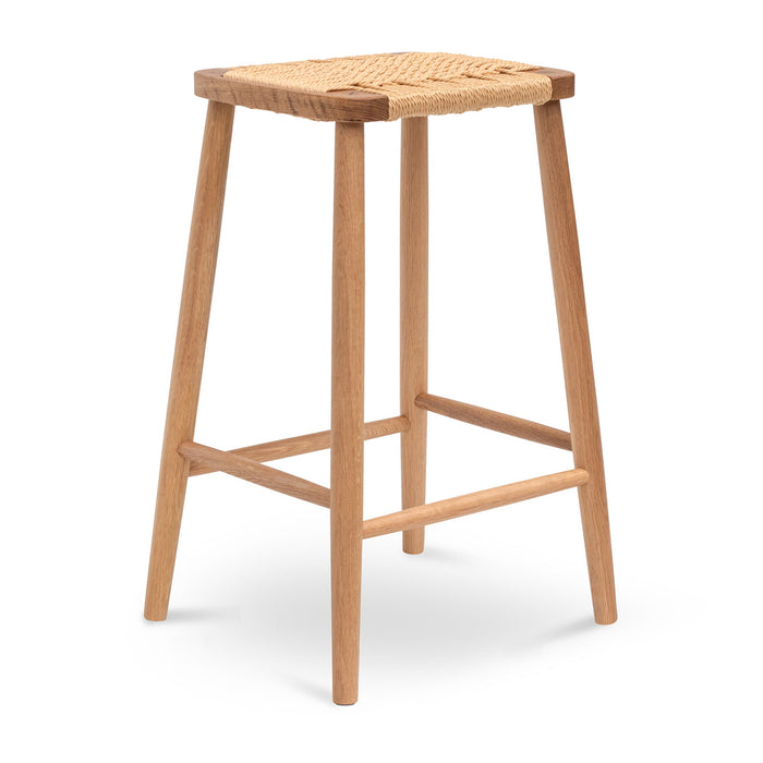 Calibre Furniture Crawford 65cm Rattan Bar Stool - Natural