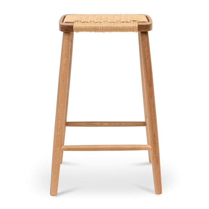 Calibre Furniture Crawford 65cm Rattan Bar Stool - Natural