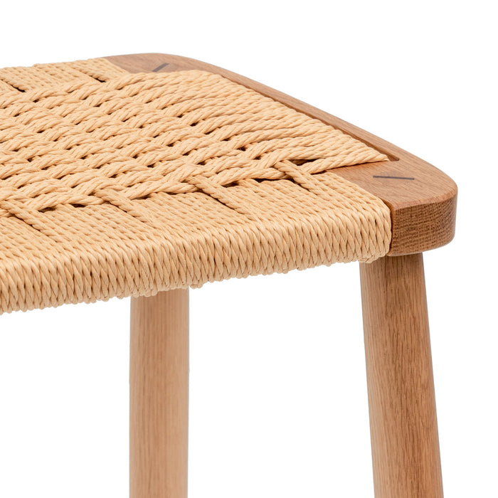 Calibre Furniture Crawford 65cm Rattan Bar Stool - Natural