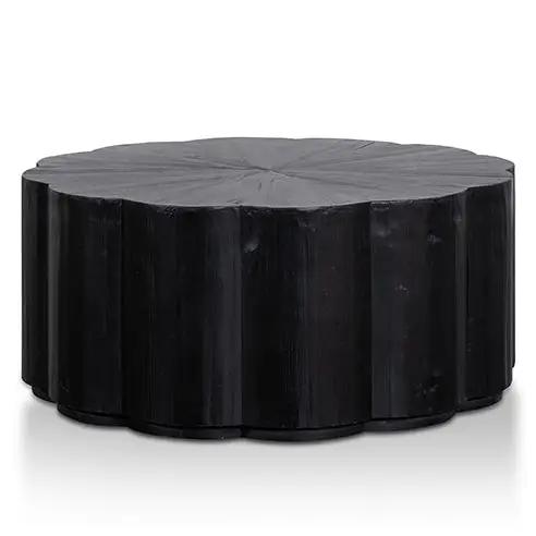 Calibre Furniture Danica 100cm Round Coffee Table - Full Black