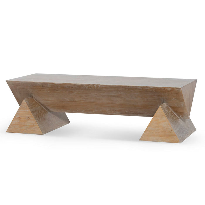 Calibre Furniture Davila 1.52m Elm Coffee Table - Natural