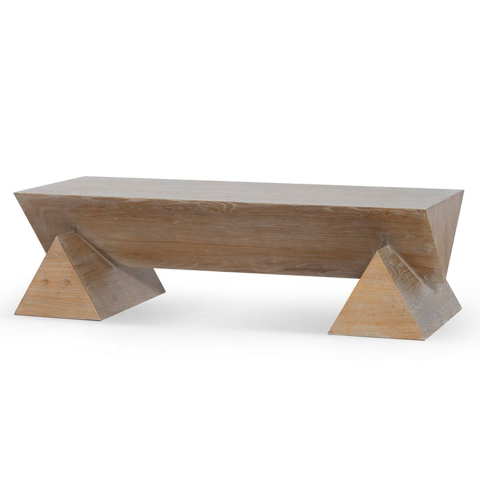 Calibre Furniture Davila 1.52m Elm Coffee Table - Natural