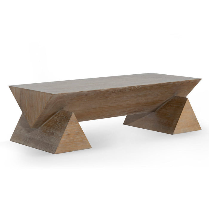 Calibre Furniture Davila 1.52m Elm Coffee Table - Natural