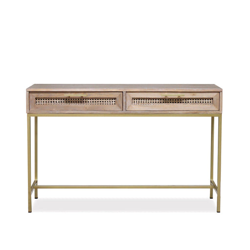 Hudson Furniture Mala Timber and Rattan Console