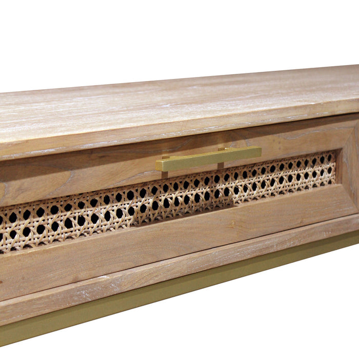 Hudson Furniture Mala Timber and Rattan Console