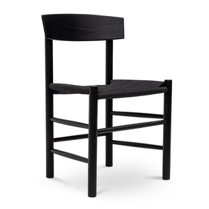 Calibre Furniture Set of 2 - Erika Rattan Dining Chair - Full Black