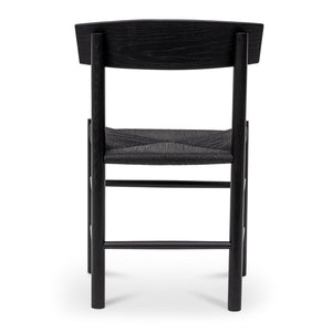 Calibre Furniture Set of 2 - Erika Rattan Dining Chair - Full Black