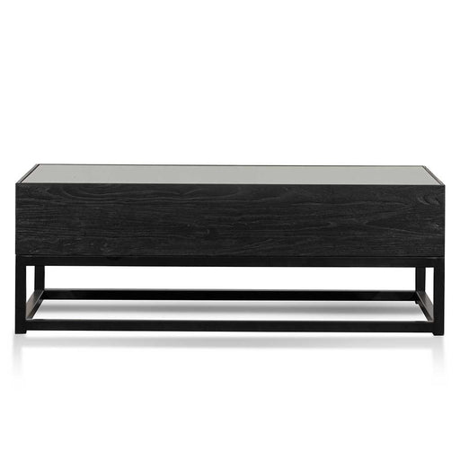 Calibre Furniture Ted 1.2m Elm Coffee Table - Full Black