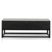 Calibre Furniture Ted 1.2m Elm Coffee Table - Full Black