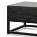 Calibre Furniture Ted 1.2m Elm Coffee Table - Full Black