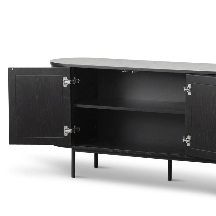 Calibre Furniture Gerald 1.7m Oak Sideboard - Full Black