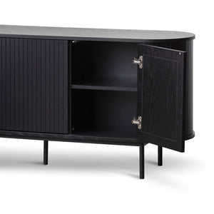 Calibre Furniture Gerald 1.7m Oak Sideboard - Full Black