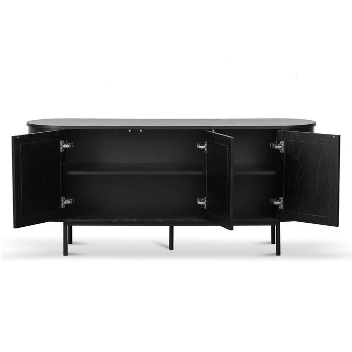 Calibre Furniture Gerald 1.7m Oak Sideboard - Full Black