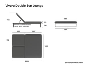 Level Vivara Double Sunlounge