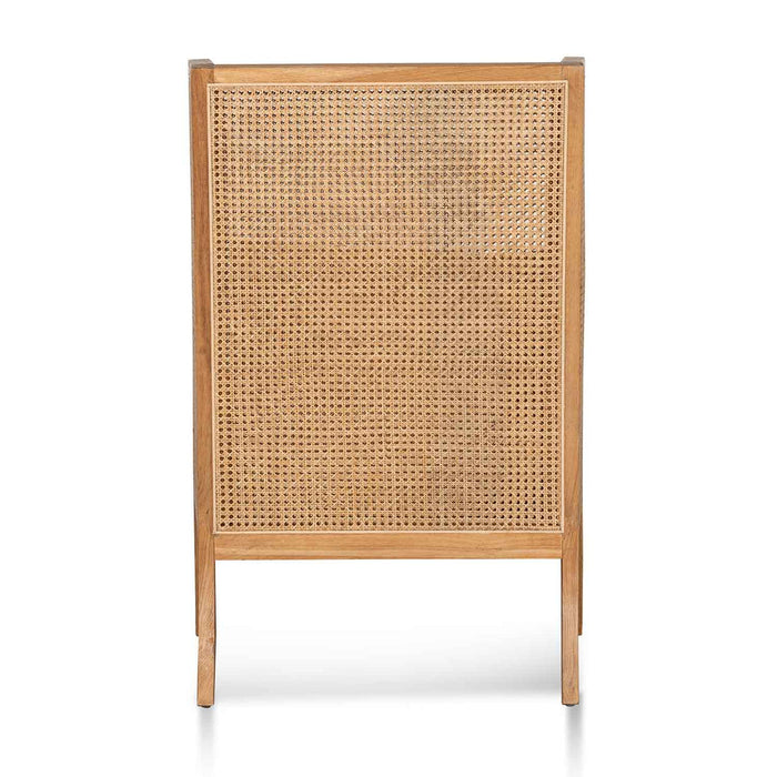 Calibre Furniture Lowell Wingback Rattan Armchair - Distress Natural - Sand White