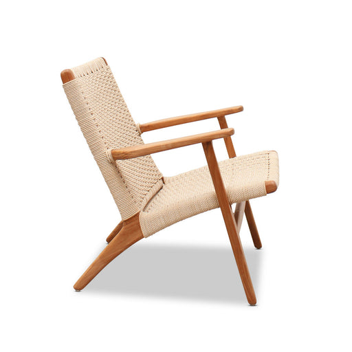 Hudson Furniture Teak And String Weave Easy Chair