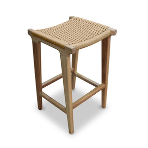 Hudson Furniture String Weave Timber Stool