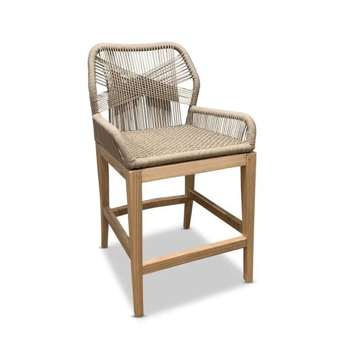 Hudson Furniture Zion Rope Weave Bar Stool