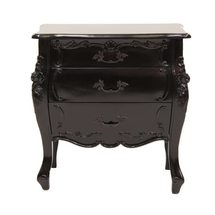 Hudson Furniture Rococo Bedside - Three Drawer