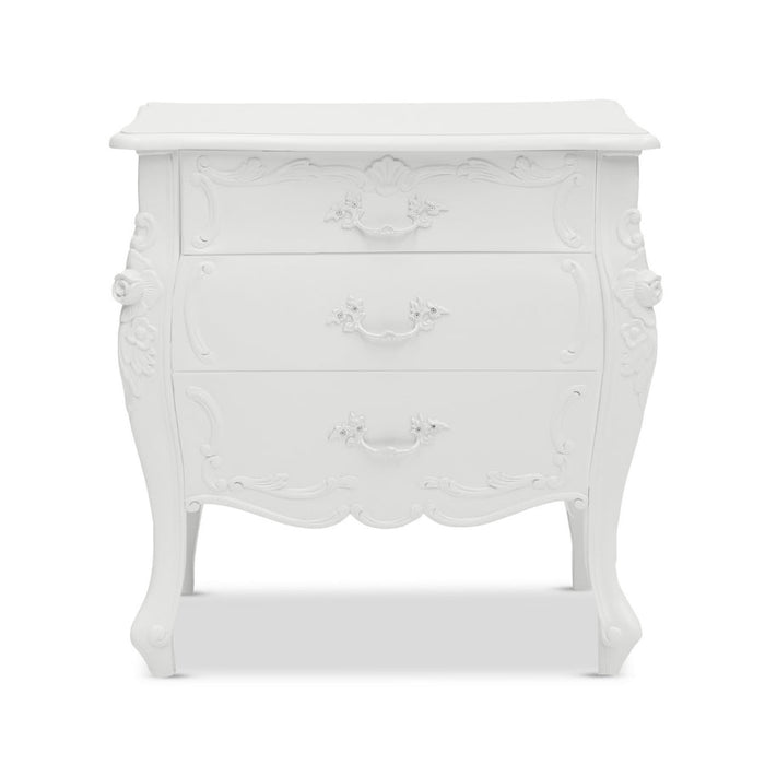 Hudson Furniture Rococo Bedside - Three Drawer