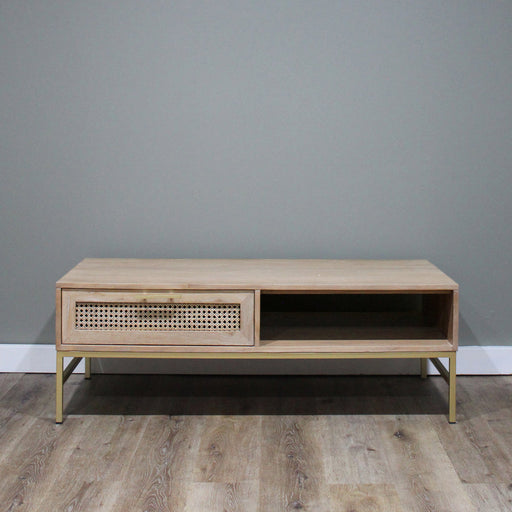 Hudson Furniture Mala Timber And Rattan Coffee Table