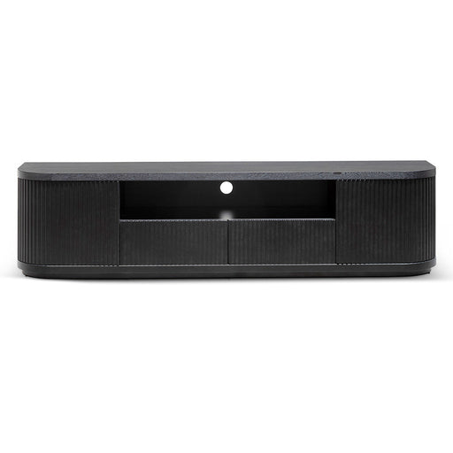 Calibre Furniture Elino 2m Veneer Top Entertainment TV Unit - Full Black