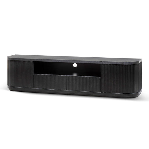 Calibre Furniture Elino 2m Veneer Top Entertainment TV Unit - Full Black